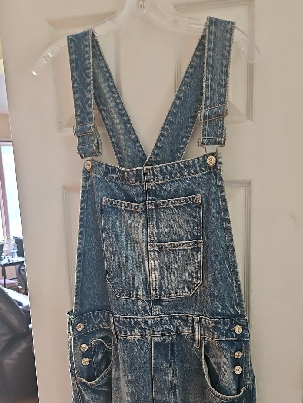 We The Free Light Wash Denim Overalls - Picture 2 of 6